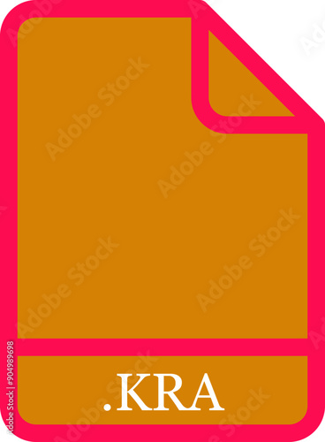 KRA black & bold outline around fill icon