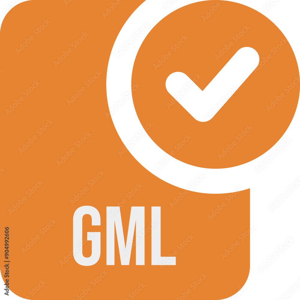 GML File extension icon fill and bebes writting GML File extension icon fill and bebes writting