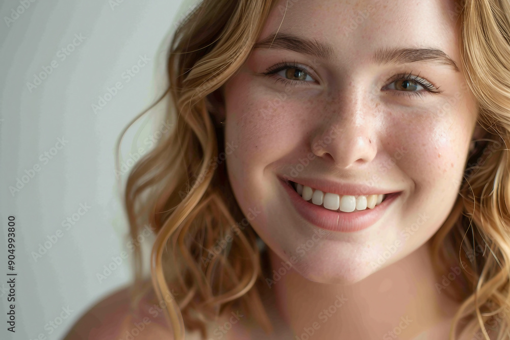AI generated photo of beautiful plump happy girl AI generated photo of beautiful plump happy girl