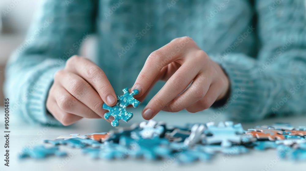 Hands assembling a puzzle in the shape of a learning icon, highlighting critical thinking in education. Hands assembling a puzzle in the shape of a learning icon, highlighting critical thinking in education.