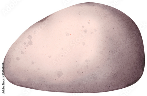Watercolor rock illustration 