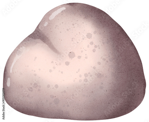 Watercolor rock illustration 