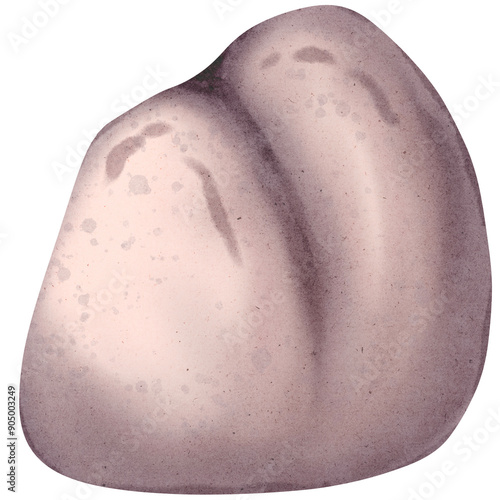Watercolor rock illustration 