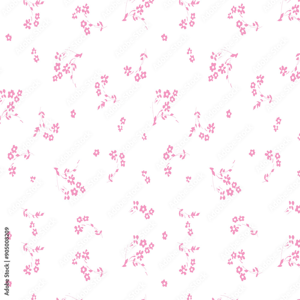 Floral seamless pattern on master background. Modern floral patt Floral seamless pattern on master background. Modern floral patt