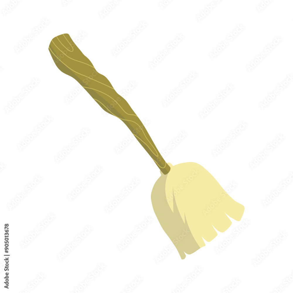 Broomstick vector illustration Broomstick vector illustration