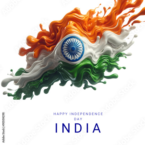 An India flag banner and poster design nation celebration background