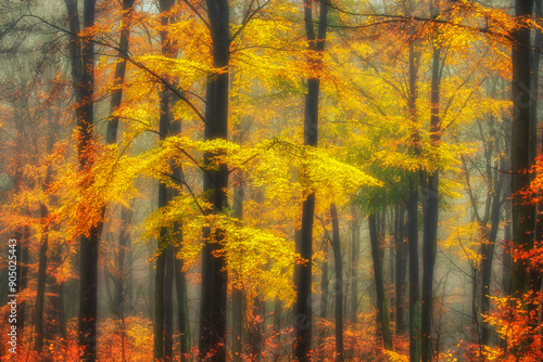 Fototapeta Naklejka Na Ścianę i Meble -  Jesienny las