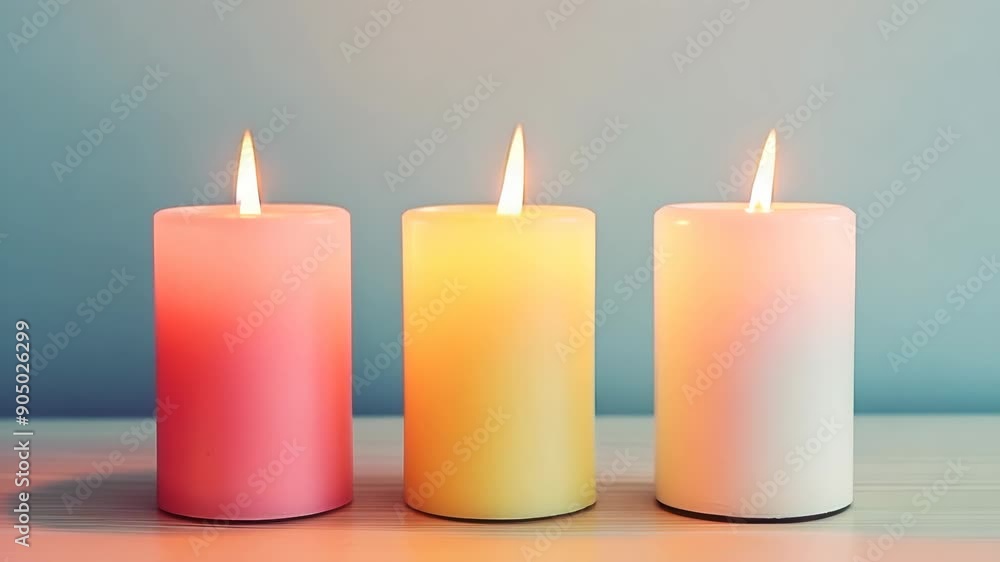 Tranquil Gradient Candles Tranquil Gradient Candles