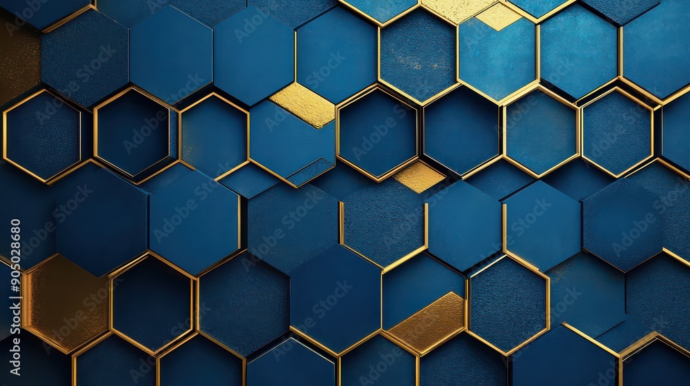 Golden Hexagonal Pattern Golden Hexagonal Pattern