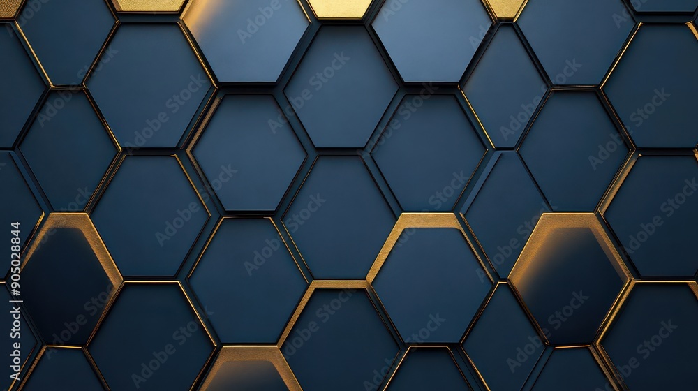 Golden Hexagonal Pattern Golden Hexagonal Pattern