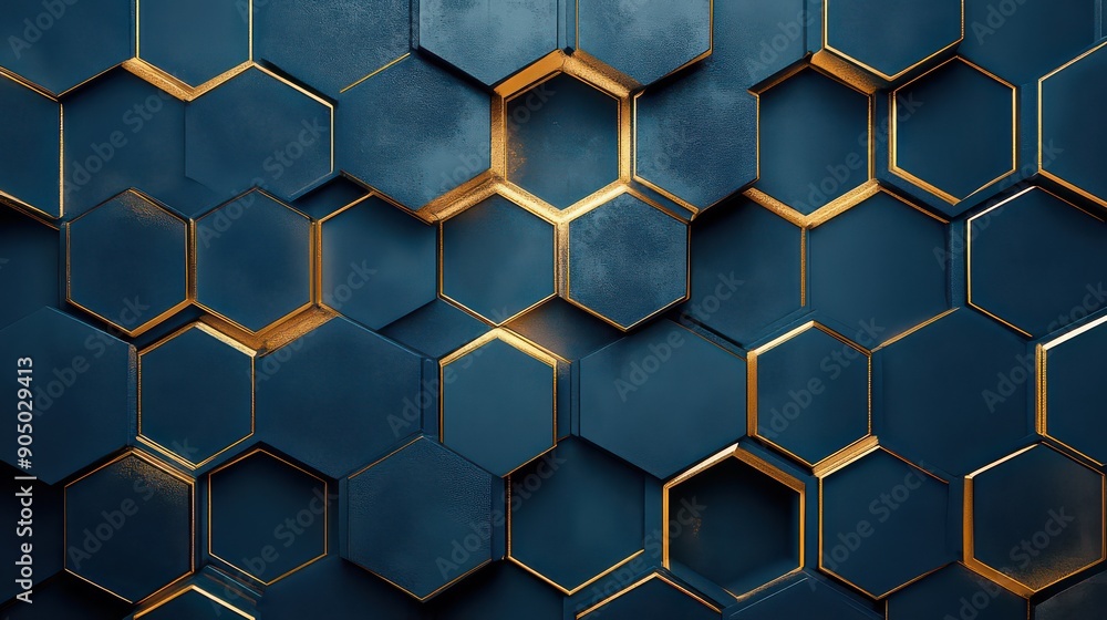 Golden Hexagonal Pattern Golden Hexagonal Pattern