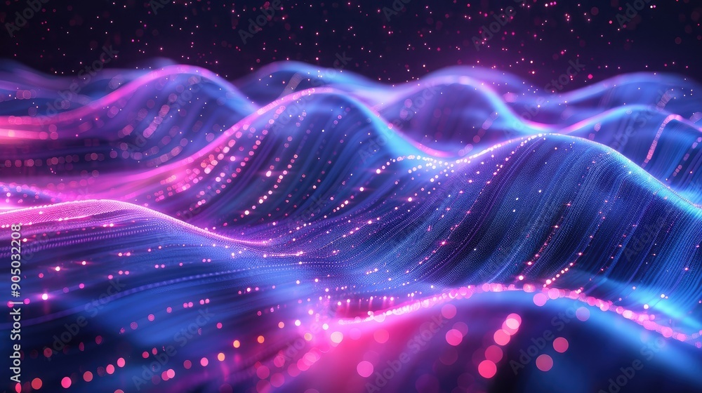 Holographic waves flowing seamlessly Holographic waves flowing seamlessly