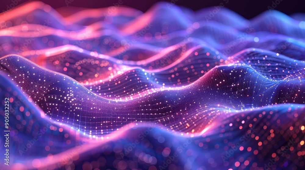 Holographic waves flowing seamlessly Holographic waves flowing seamlessly