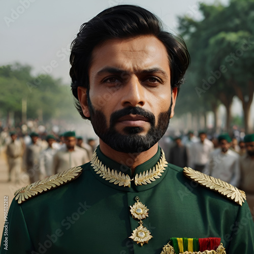 Portrait of Pakistani Soldier