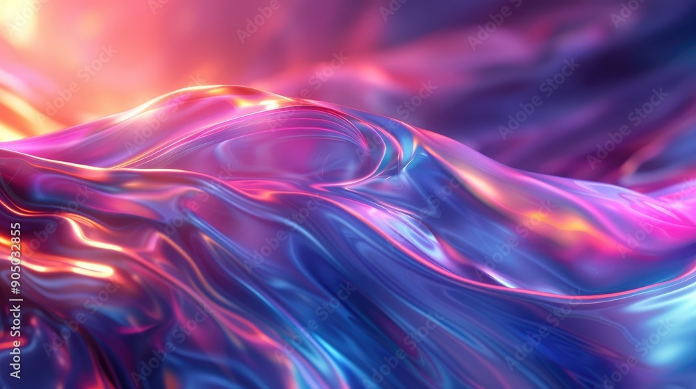 Holographic waves flowing seamlessly Holographic waves flowing seamlessly