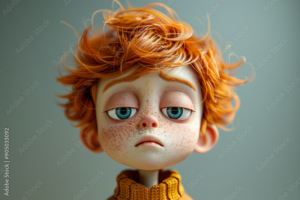 Ai generated movie picture of funny cute cartoon character young person Ai generated movie picture of funny cute cartoon character young person