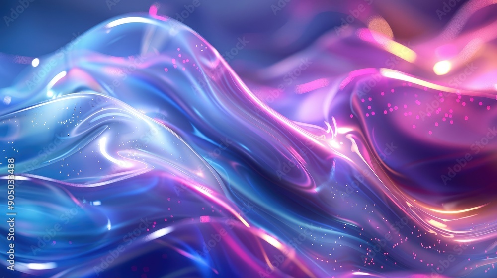 Holographic waves flowing seamlessly Holographic waves flowing seamlessly