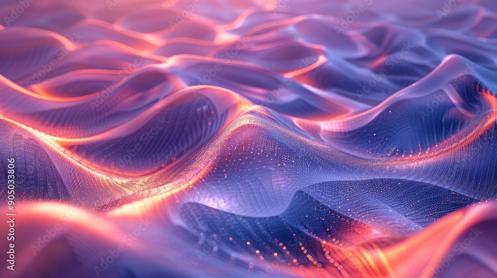 Holographic waves flowing seamlessly Holographic waves flowing seamlessly