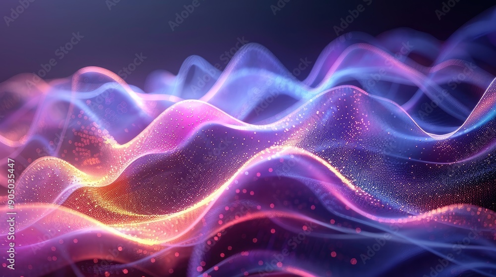 Holographic waves flowing seamlessly Holographic waves flowing seamlessly