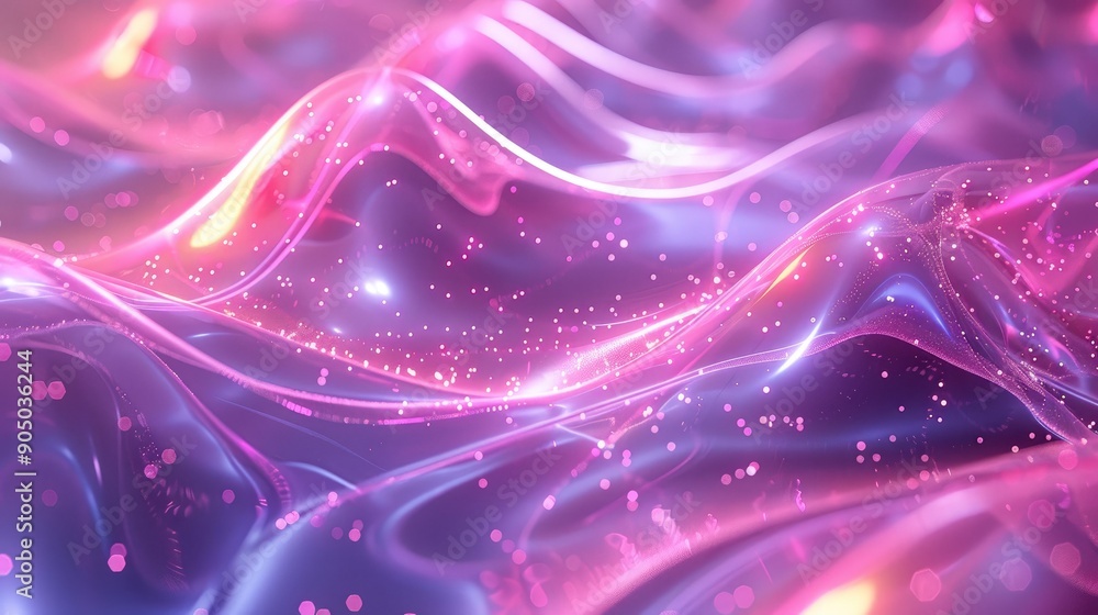 Holographic waves flowing seamlessly Holographic waves flowing seamlessly
