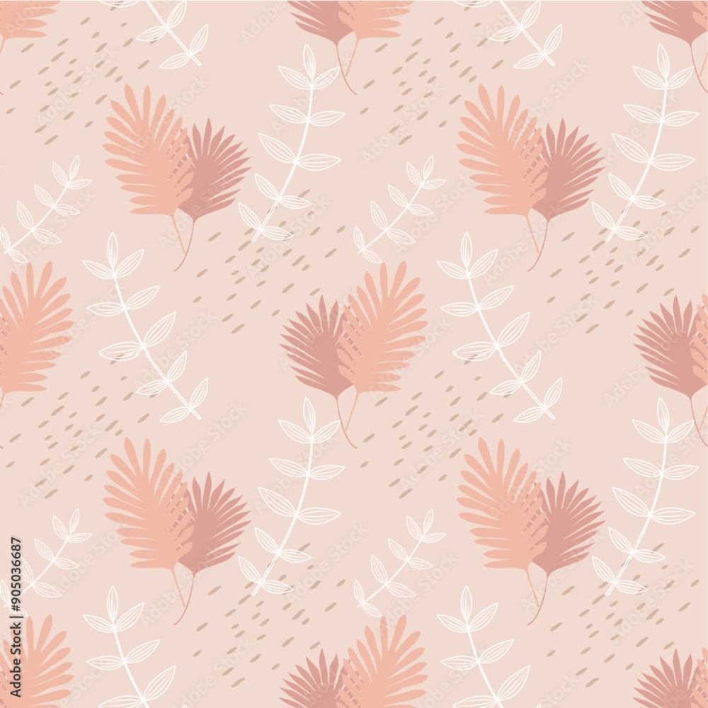 Background nature freehand Leaf pattern background. Leaf vector design for background, wallpaper, carpet, wrapping, fabric, textile fashion wearing. Background nature freehand Leaf pattern background. Leaf vector design for background, wallpaper, carpet, wrapping, fabric, textile fashion wearing.