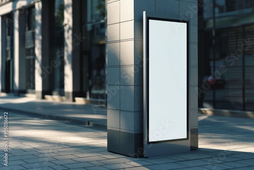  an empty bilboard, advertising tower for commercial information. 