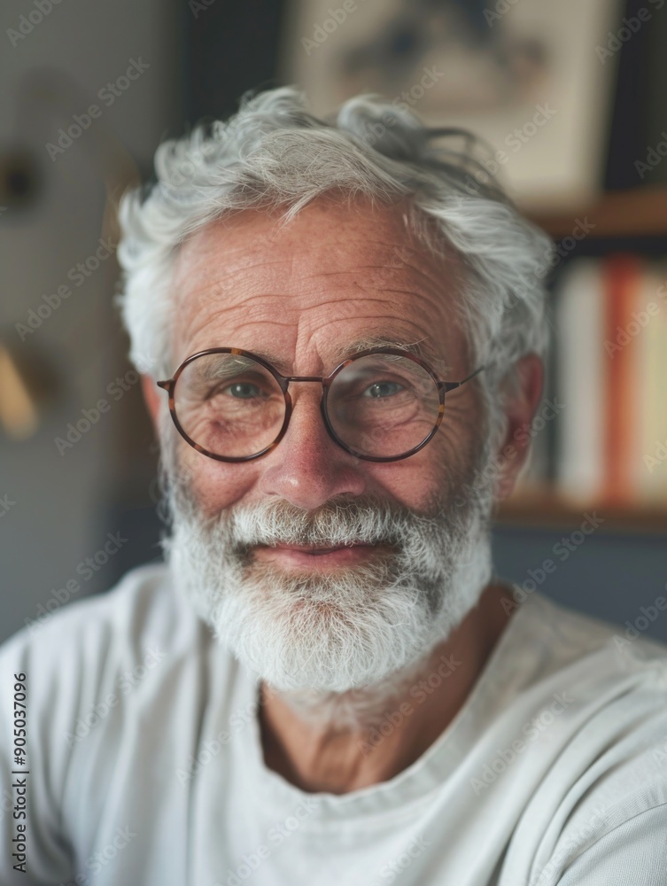 A elderly gentleman with a long white beard and glasses, possibly a professor or academic A elderly gentleman with a long white beard and glasses, possibly a professor or academic