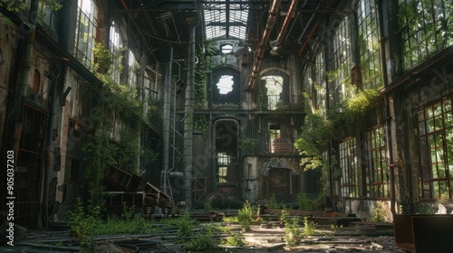 Abandoned Factory Reclaimed by Nature © maretaarining