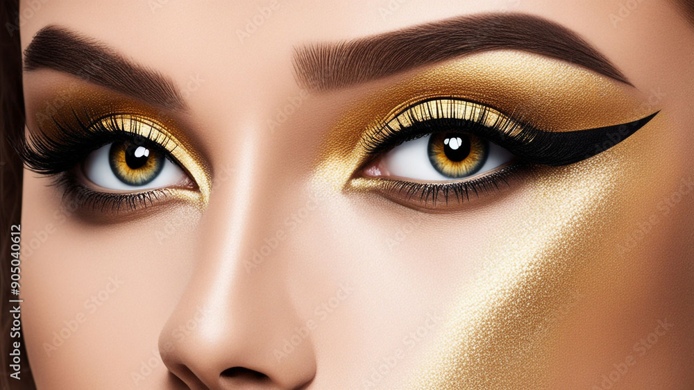 Obraz premium close up eyes illustrations