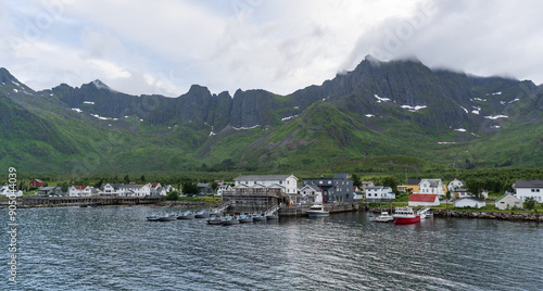 The small coastal town of Mefjordvear on Senja, Norway.