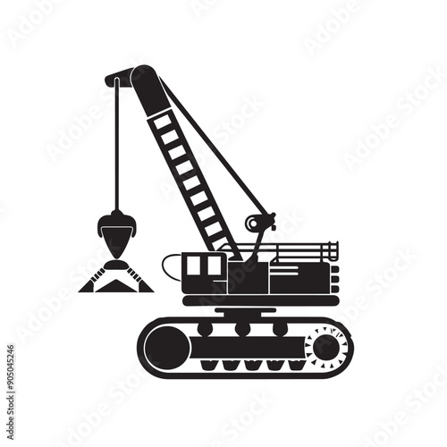 CRAWLER PLATFORM in cartoon, doodle style . Image for t-shirt, web, mobile apps and ui. Isolated 2d vector illustration in logo, icon, sketch style, Eps 10, black and white. AI Generative