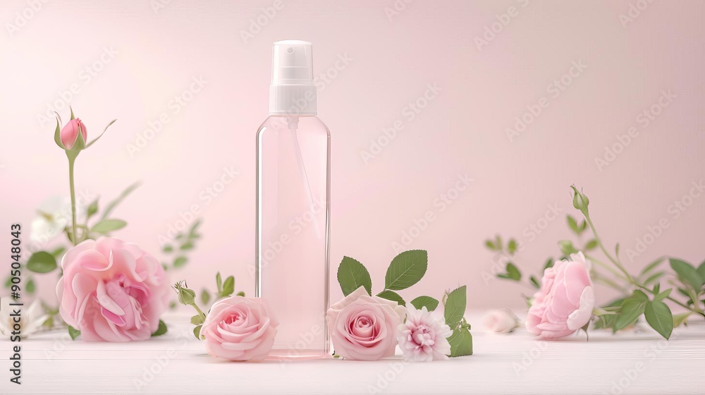 Fresh rose water in a spray bottle, Hydration skin, Natural and hydrating toner Fresh rose water in a spray bottle, Hydration skin, Natural and hydrating toner
