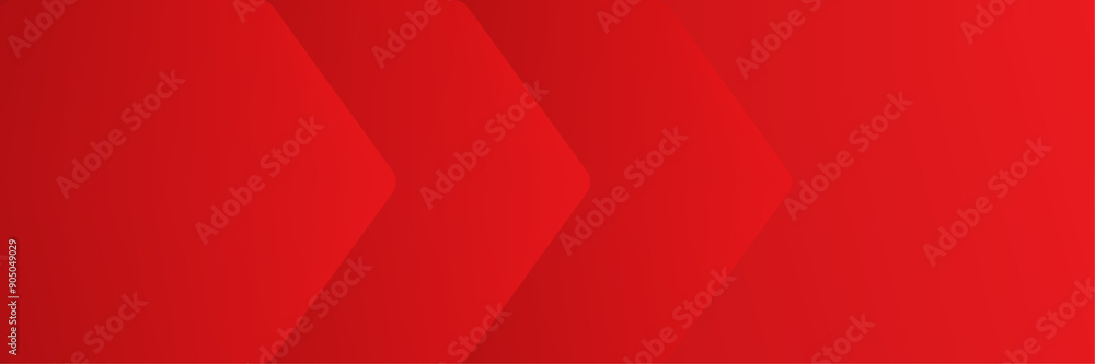 Red abstract vector long banner. Minimal background with arrows and copy space for text. Red abstract vector long banner. Minimal background with arrows and copy space for text.