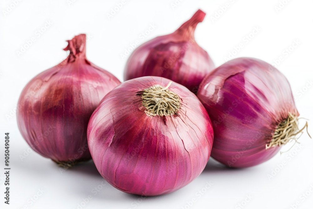 red onion isolated on white background, full depth of field, ai red onion isolated on white background, full depth of field, ai