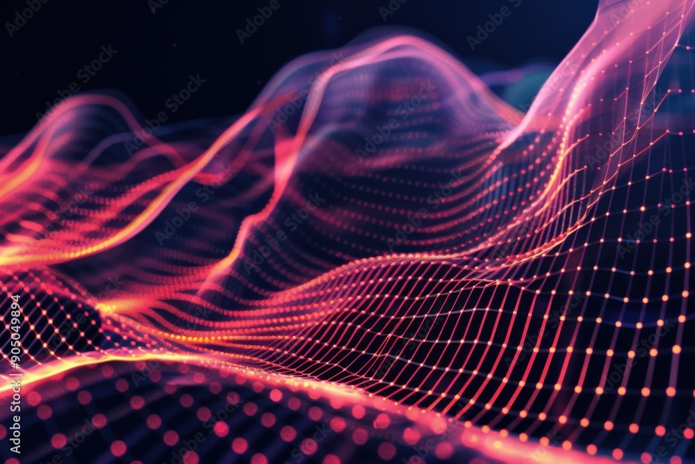 Fototapeta premium Headers. Abstract Techno Global Network Design for Banners with Connection Lines