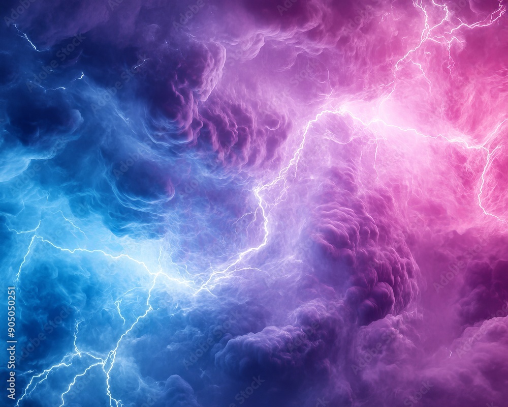 The motion of purple and blue lightning on an abstract backdrop is captured in high definition to create a vivid electricity effect. The motion of purple and blue lightning on an abstract backdrop is captured in high definition to create a vivid electricity effect.