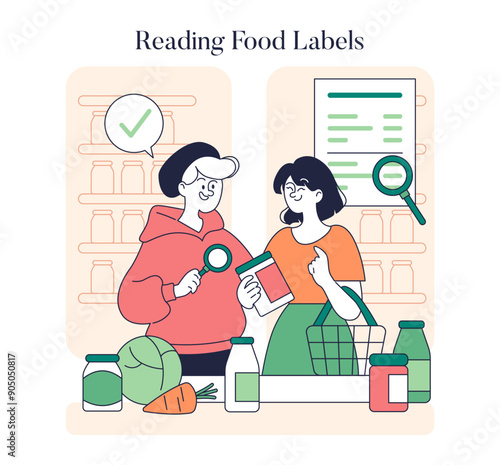 Low Histamine Diet. Flat Vector Illustration