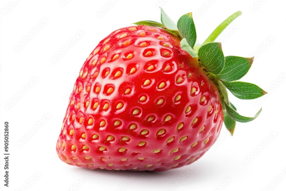 strawberry isolated on white background, clipping path, full depth of field, ai strawberry isolated on white background, clipping path, full depth of field, ai