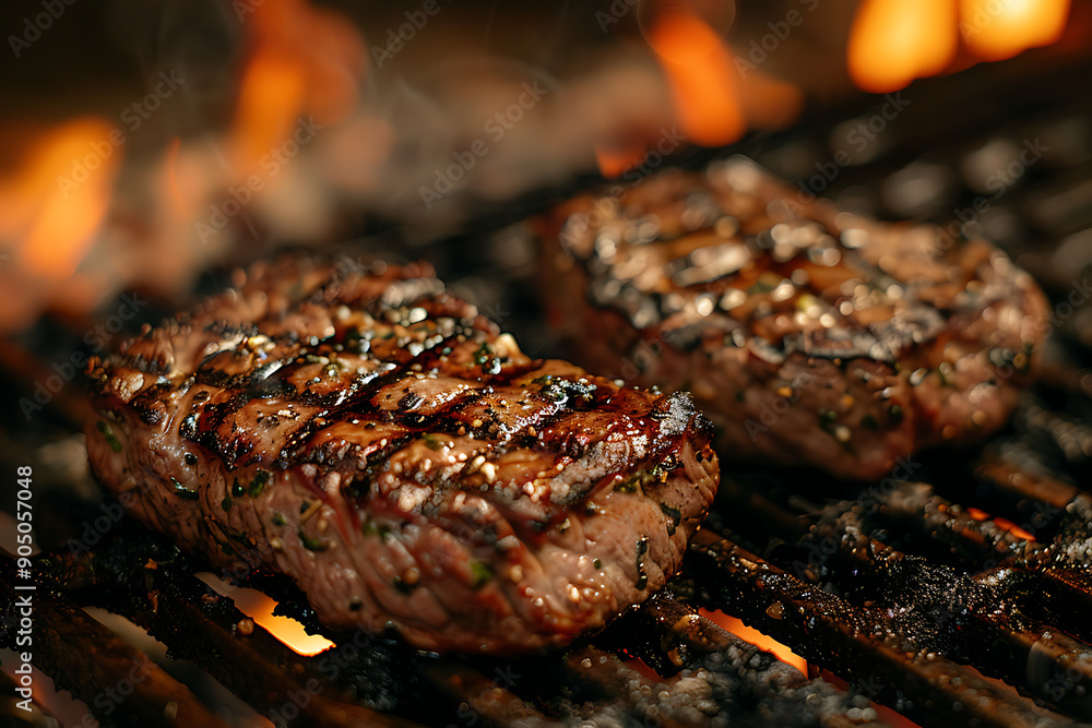 grilled beef steak with vegetables grilled beef steak with vegetables