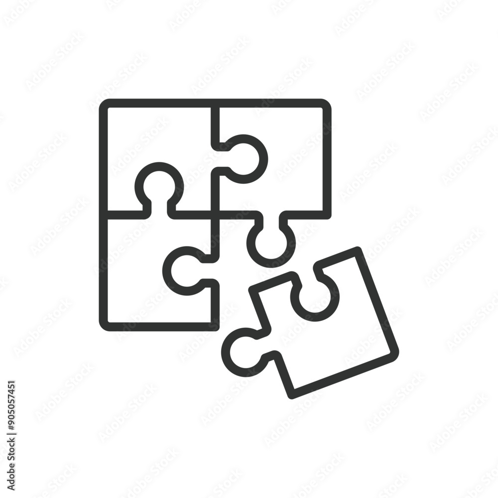 Problem solving, in line design. Critical thinking, decision making, troubleshooting, analytical, brainstorming, creative solutions on white background vector. Problem solving editable stroke icon. Problem solving, in line design. Critical thinking, decision making, troubleshooting, analytical, brainstorming, creative solutions on white background vector. Problem solving editable stroke icon.
