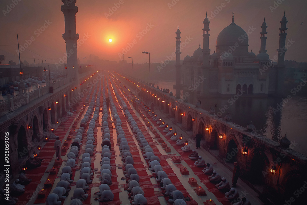 Obraz premium Muslim fasting