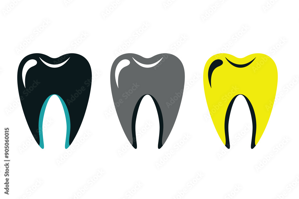 Teeth Icon Logo Abstract Illustration Art Teeth Icon Logo Abstract Illustration Art