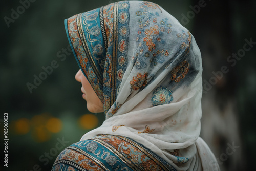 Muslim lady standing