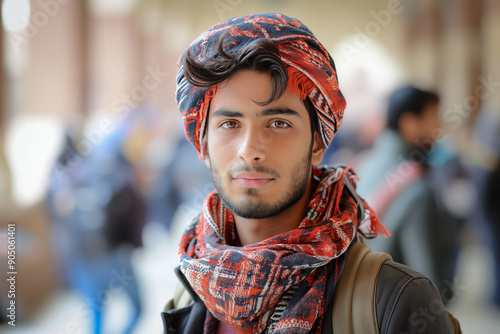 Muslim student in modern co...