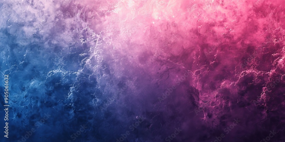Fototapeta premium Pink purple blue grainy gradient background noise texture effect abstract poster backdrop design, Generative AI 