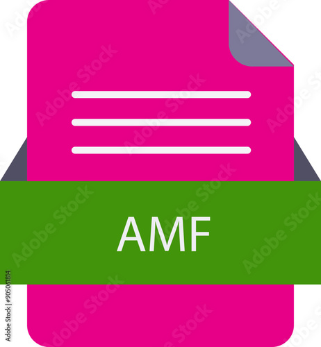 AMF icon type file type extension design  