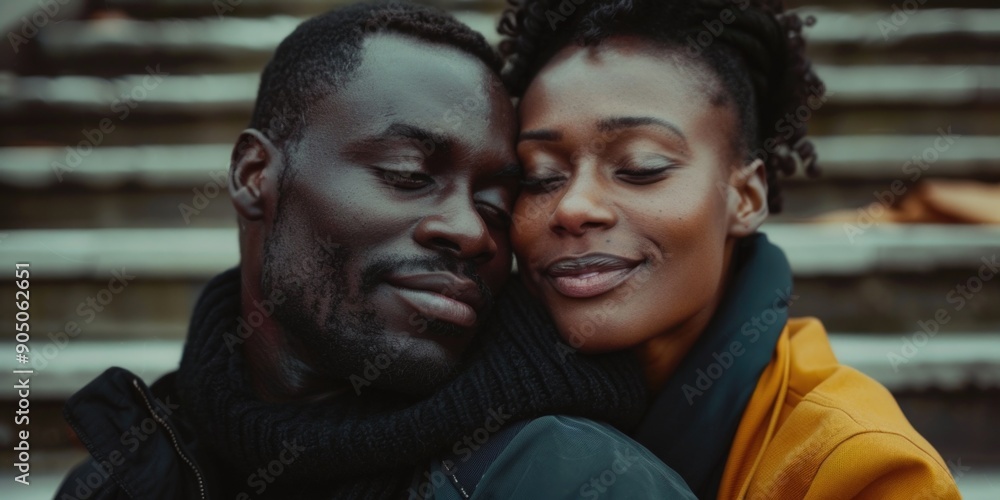 A romantic moment between two people embracing each other A romantic moment between two people embracing each other