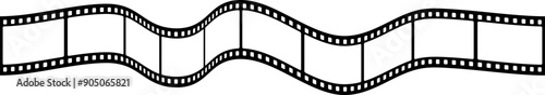 Film strip background. Retro photo, cinema or movie frames. Video film strip roll. Vector EPS 10