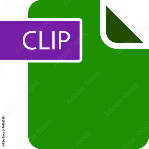 CLIP File icon with black shadow