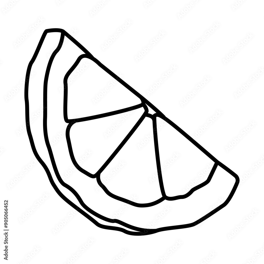 Lemon slice, linear drawing. Icon. Lemon linear icon. Sketch for coloring. Fresh fruit illustrations for summer banners Lemon slice, linear drawing. Icon. Lemon linear icon. Sketch for coloring. Fresh fruit illustrations for summer banners